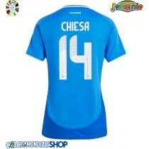 Maglie da calcio Italia Federico Chiesa #14 Prima Maglia Femminile Europei 2024 Manica Corta